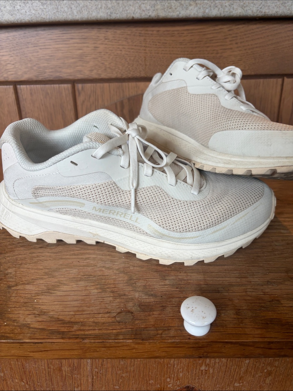 Merrell Women's Cream/Beige Trail Sneakers